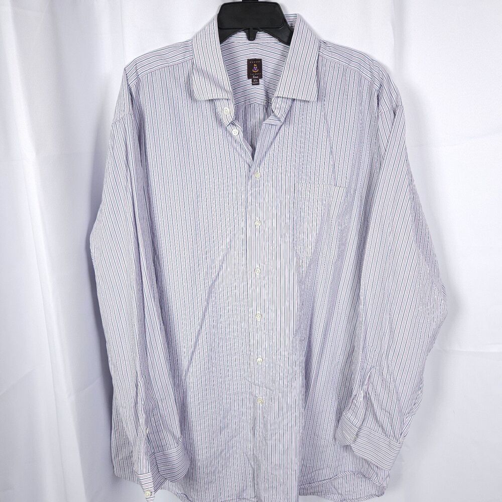 Robert Talbott‎ Estate Purple Stripe Dress Shirt Men's 18.5 36/37T USA